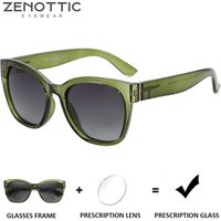 ZENOTTIC Fahsion Butterfly Prescription Sunglasses Photochromic/Polarized Square Myopia Progressive Sun Glasses for Women
