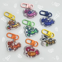Crayfish Theme Customizable Acrylic Keychains Design Personalized Gift