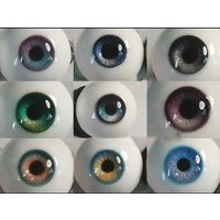 Blue Eyes Resin DIY Handmade Doll Eyeball 10/12/14/16/18mm Doll Accessories For 1/4 1/6 1/8 1/3 Doll BJD OB11 Plaster Eye
