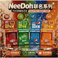 NeeDoh Themed Soft Soda Cube, Anti-Stress and Anti-Anxiety Gel Toy, Fidget Block for Collectors and Children