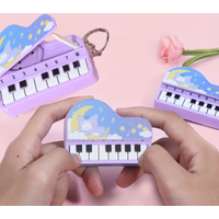 1Pc Mini Desktop Piano Keychain Cute Music Game Machine Colorful Bag Pendant Educational Toy Easter Festival Gift