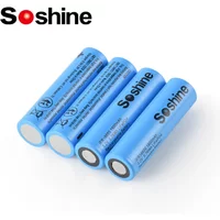 Soshine 3.2V 18650 LiFePo4 Battery High quality 3.2V 1800mAh Rechargeable Battery 18650 1800mAh Batteries for Charge 2000 Cycle