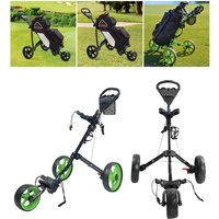 Golf Pull Cart Lightweight Storage Holder Professional Sports Aluminum Alloy Caddy Cart 3 Wheel Golf Bag Pull Cart Golf Trolley