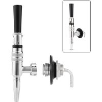 Stout Nitrogen Coffee Tap, Nitro Cold Brew Faucet with Elbow Shank,Kegging Tap Dispenser for Stout Beer,Creamy Cascade Effect