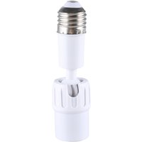 E27 Light Bulb Socket Extender Adapter 360 Degree Rotatable Light Fixture E27 to E27 Base Adjustable E27 to E27 Socket