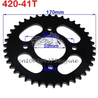 420/428 Chains 37T/41T/48T Tooth 58mm Rear Chain Sprocket For ATV Quad Pit Dirt Bike Buggy Go Kart Motorcycle Accessories