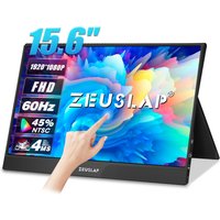ZEUSLAP 15.6inch Portable Monitor Touch Panel Computer Touch Monitor Compatible with PS4 Switch Xbox One Laptop And Phone