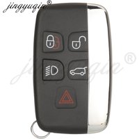 jingyuqin For Jaguar Freelander XFL XE XJ Fit Land Rover Range Rover Sport Evoque Discovery 4 Smart Remote Car Key Shell 5Button