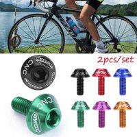 2pcs Durable Mountain Bike Bike Accessory Aluminum Alloy Water Bottle Bolts Stainless Steel Screw Cage Holder Screw