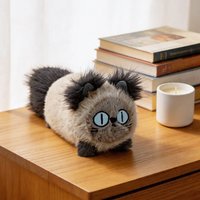 New Cute Fog Island Cat Plush Toys Soft Cool Kitten Stuffed Animal Dolls Creative Home Decor Boys Girls Toys Birthday Gifts