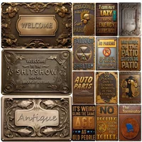 Funny Posters Metal Aluminum Poster Wall Art Decor Art Painting Retro Plaque for Bar Club Wall Decor Retro Home Wall Plate