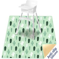 HappyFlute Splat Mat for Under High Chair/Arts/Crafts Washable Waterproof Anti-Slip Floor Splash Mat Portable Baby Play Mat