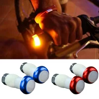 AliExpress NONE 1 Pair Safety Cycling Bike Turn Signal Handle Bar End Plug LED Red Light Lamp Magnetic Handle Light