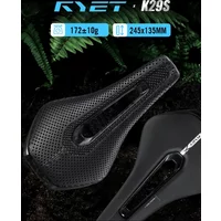 AliExpress RYET 3D Printed Carbon Fiber Bike Saddle Full Carbon Base Rails Ultra Lightweight Road MTB Saddle Vacuum Foam for Racing Cycling