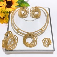 Yulaili Spiral Wire Gold Plated African Jewelry Sets for Women Wedding Luxury Naija Dubai Bridal Jewelry Sets HS26012