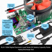 Battery Capacity Aging USB Tester DL24 Digital Display Electronic High-power Load Voltage and Ammeter