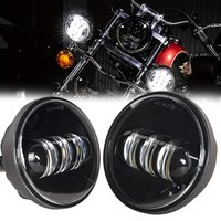 2 PCS 4.5 Inch Motorcycle Led Fog Light 4 1/2 Auxiliary Passing Lamp For Motorcycles Harley 30W Waterproof fog lights