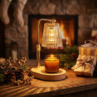 50WCandle Warmer Lamp with Timer Dimmable Candle Lamp Warmer Glass Candle Warmer Adjustable Candle Light Cozy Bedroom Home Decor