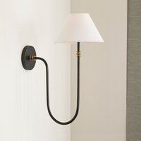 Popular Minimalist Study Fabric Lampshade Wall Lamp American Countryside Bedroom Pendant Light Living Room Balcony Decoration