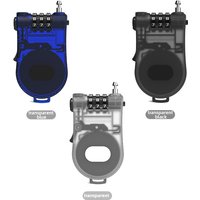 Retractable Cable Lock, Security Password Lock Steel Cable Luggage Lock Combination Lock 3 Digit Outdoor Waterproof Padlock