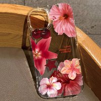 Cherry Lily Flower Print Clear Case For iPhone 17 16 15 14 13 12 11 Pro Max X XR XS Max 7 8 Plus 16e 17Air Shockproof Soft Cover