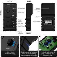 12V/24V Car Electronic Relay Tester 4pin/5pin Socket Car Battery Checker Automatic Identification Voltage Tester Diagnostic Tool