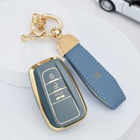 Soft TPU Car Remote Key Case Cover For Toyota RAV4 Camry CHR Corolla Avalon Land Cruiser Prado Prius 2017 - 2022 Fob Keychain