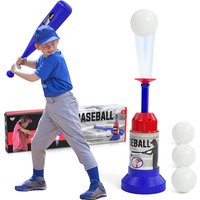 Children Baseball Ball Toys Games for 3+Year,Adjustable Automatic Pitching Baseball Machine Toy Sets for Kids Outdoor Toys Gift