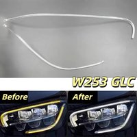 For Mercedes-Benz W253 GLC 2019-2022 DRL Car Headlight Light Guide Plate Daytime Running Tube Daytime Running Light Bar