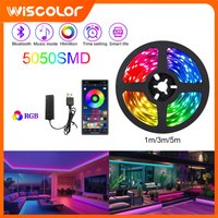 RGB USB 5V LED Strip Lights Tape Flexible Diode Lamp Color Changing App Control TV Backlight LED Lights Room Decoration Lighting