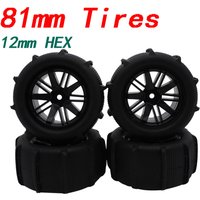 12mm Hex Snow and Sand Mud Off-Road Buggy Tires Wheel Compatible WLtoys 144001 144010 HBX 16889 16890 1/14 1/16 1/18 RC Car