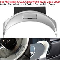 Chrom-Verkleidung für Mittelkonsole und Armlehnen-Schalter für Mercedes C-Klasse W205 und GLC-Klasse W253