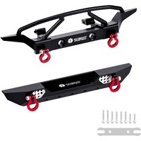 TCRC Aluminum Front and Rear Bumpers set for 1/24 RC Axial SCX24 Jeep JT Gladiator Upgrades