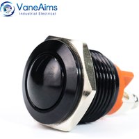 16mm push button switch NC Normally closed Mini Electric Waterproof Momentary 1NC Small Metal Switches Start Stop VaneAims