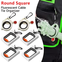 5Pcs Cable Tie Organizer Portable Fluorescent Cable Tie Holder Plastic Cable Tie Storage Tool for Electrical Wire Tie Organizer