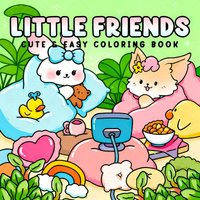 LITTLE FRIENDS Bold-easy Patterns Coloring Book for Adults Cute Drawing Book Perfect Gift for Party and Birthday