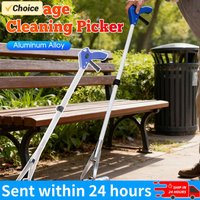 Trash Pickup Tool Aluminum Alloy Litter Picker Strong Rubber Suction Cups Reacher Grabber Tool for Indoor/Outdoor/Workplace/Home