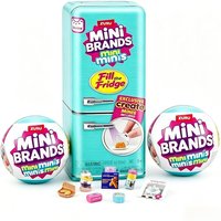 ZURU Mini Fridge Playset Pretend Play Food Toy Mystery BallTrendy Blind Box Miniature Kitchen CollectibleToy for Kids Girls Gift