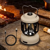 Rechargeable Camping Lantern LED Retro USB Portable Light for Outdoor Indoor Emergency Power Outage Fishing Camping Travel
