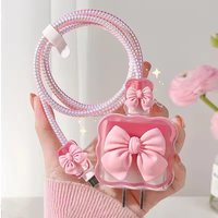 Charger Protector Cable Organizer For iPhone 15 14 11 13 18W 20W Charging Protection Cover Data Cable Management Cord Winder Kit