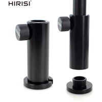 Hirisi 1/2Pcs Aluminum Carp Fishing Stage Stand with Screws Adjustable Platform Bank Sticks Rod Pod Holder Quick Installation