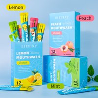 Travel Mouthwash Strip Pack Disposable Individual Sachet Portable Mouth Rinse Fruit Flavored Oral Care Fresh Breath Single-Use