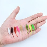 DUODUOYU 10PCS NEW AJING Soft Lure Rockfish Fishing Lures 0.2g/3.5cm MINI Artificial Bait Swimbaits Jig Lure Wobber Worm Tackle