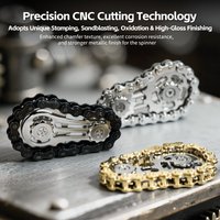 Metal Fingertip Chain Tooth Mechanical Flywheel Fidget Spinner Bike Chains Spinner EDC Toys for Kids Adult Anxiety ADHD Relief