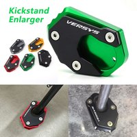 For Kawasaki Versys 1000 SE 1000SE X250 X300 300 X Aluminum Motorcycle Foot Kickstand Enlarged Side Stand Extender Accessories