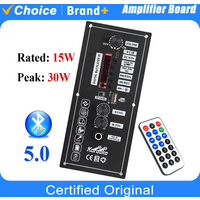 3.7V 30W Amplifier Board DC 5V MP3 Decoder with Remote Control Support Bluetooth AUX U-Disk MIC for 5-8Inch Speaker Car Home DIY