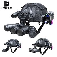 Ensemble de casques tactiques pour enfants, casque de Combat léger des Forces spéciales CS avec modèle NVG, lumière Laser pour la prise de vue, accessoires de Cosplay