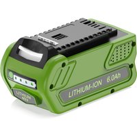 Dreamdash für Greenworks Akku 40V 6Ah 29252/22262/25312/25322/20642/22272/27062/21242 für Rasenmäher/Laubbläser Elektrowerkzeuge für G-MAX Akku