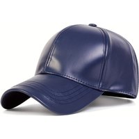 Casual Outdoor Sports Leather Baseball Caps Adjustable Autumn Winter Thermal Hats Hip Hop Warm Caps for Men Women