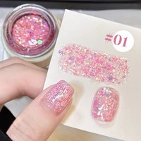 MIANEL 12ML 1PCS Sequin 12 Color Strobe Diamond Gel Nail Polish Hot Selling Blue Nails Super Flash High Density Sequin Green Gel